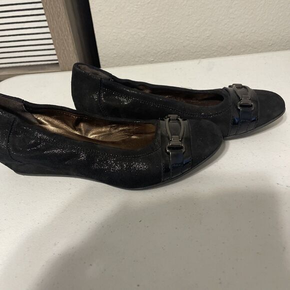 AGL Attilio Giusti Leombruni Ballet Flat Shoes Black/Nero Women’s Sz 6.5 - Picture 4 of 14